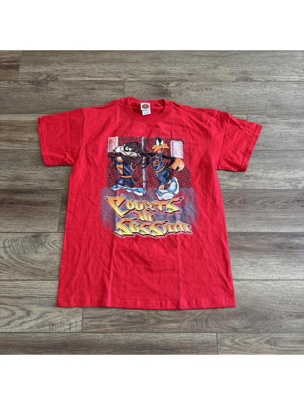 Vtg 2001 Looney Tunes Courts In Session Freeze Shirt Taz M